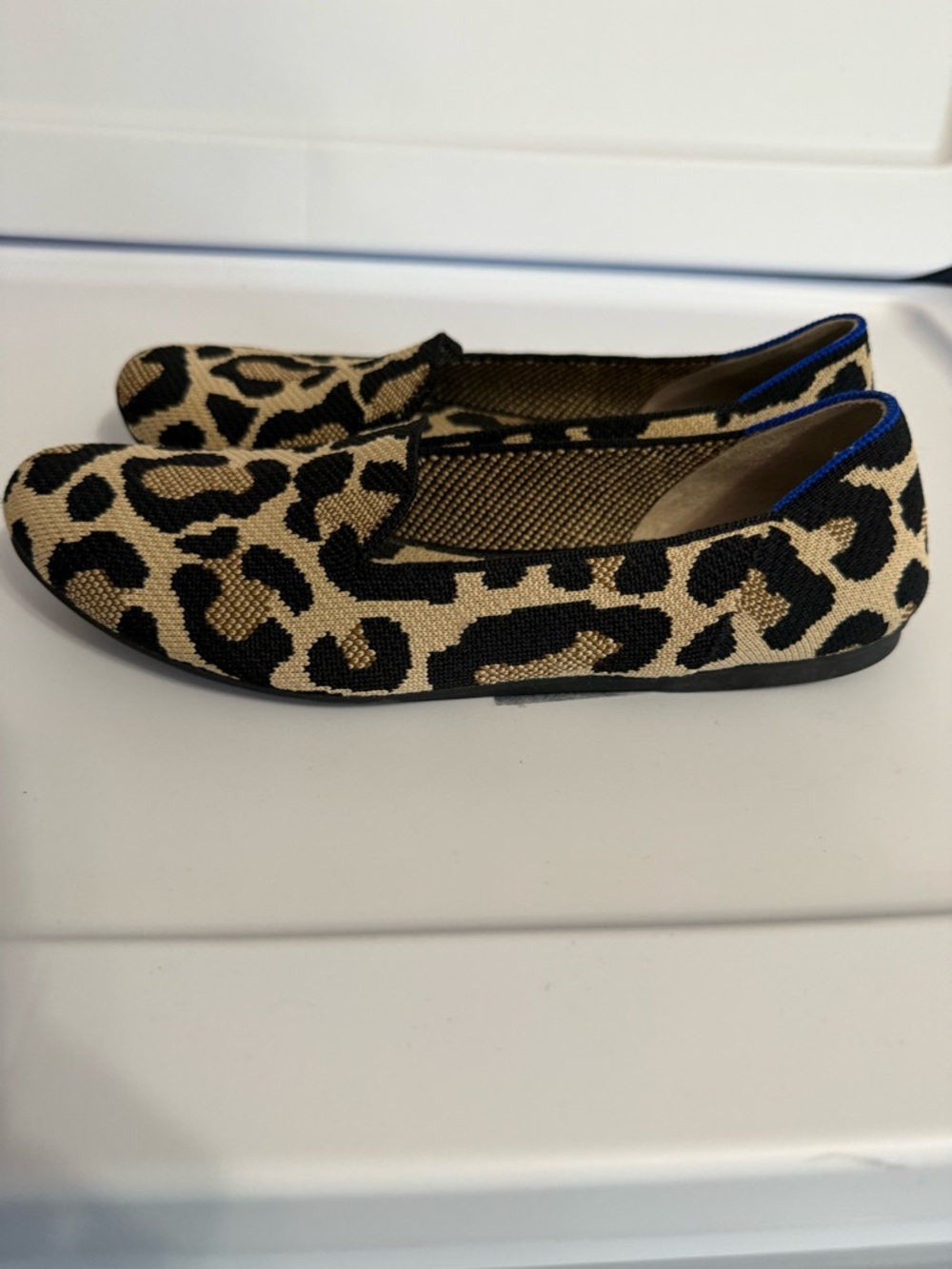 Rothy's The Almond Loafer Sz 9 Desert Cat Leopard - Picture 4 of 6